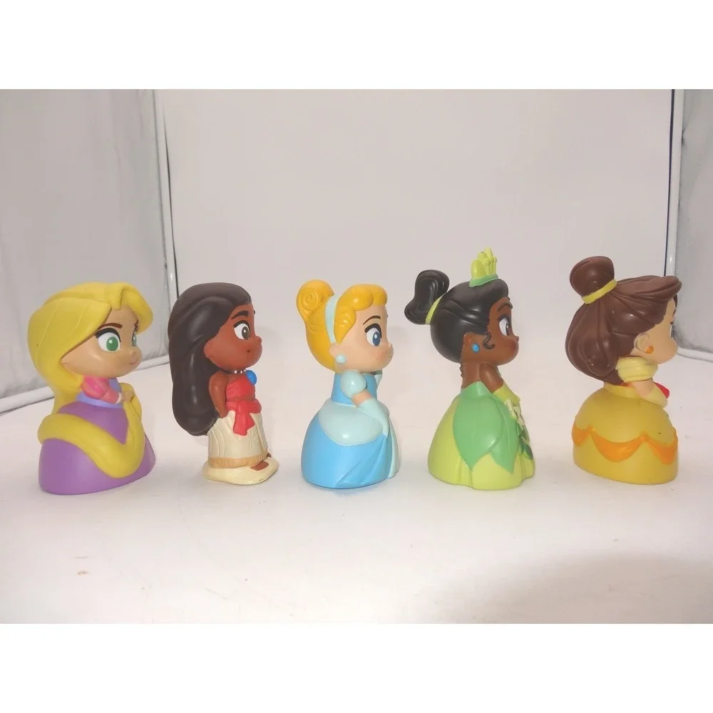 Disney Princess Vinyl Figures Bath Squirter Water Cinderella Belle‎ Rapunzel 5
